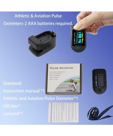 Buy Athletic & Aviation Oxygen Monitor | Pulse Oximeter SpO2 & PR Value - Neck Wrist & Fingertips Use - International Shipping Available - Buy Online on GoSupps.com