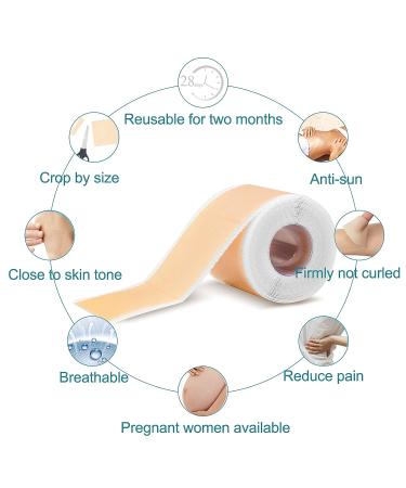 Silicone Scar Tape 1.6 x 60 Inch - Medical Grade Treatment for Surgery, C-Section, Keloid & Burn Scars - Safe & Painless Removal Strips - Buy Online on GoSupps.com