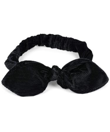 styleBREAKER ladies corduroy hairband with bow and elastic band headband headband retro style hair accessory 04026048 colour: black - Buy Online on GoSupps.com