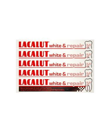 5x LACALUT white & repair toothpaste 75 ml PZN: 04387912 Special toothpaste toothpaste