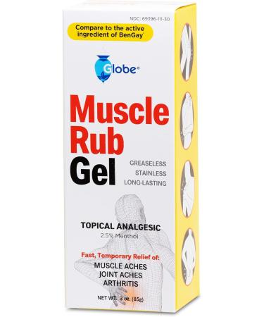 3-Pack Muscle & Joint Vanishing Gel 9.0 oz - Non-Greasy Pain Reliever with Cool Menthol - Same Active Ingredients as Bengay - For Muscle, Back, Minor Arthritis - Buy Online on GoSupps.com