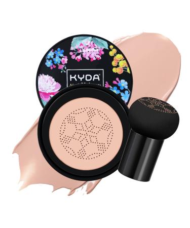 Ownest Mushroom Head Air Cushion BB Cream Concealer Lasting Nude Makeup Moisturizing Brightening Pigment CC Liquid Foundation Even Skin Tone Makeup Base BB Cream-(C-#03Nude)