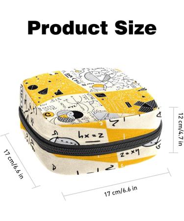 Menstruation Pad Bag with Zipper | Women's Tampon & Napkin Storage | Stylish Collective Bags for Girls - Buy Online on GoSupps.com