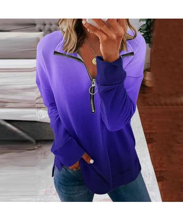 Christmas Women's Color Block Sweatshirt - Purple X-Large | Long Sleeve Crewneck Sweater - Buy Online on GoSupps.com