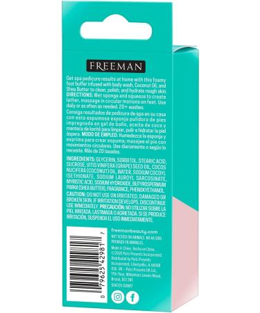 Freeman Beauty Flirty Feet Foamy Foot Buffer - 2.3 oz - Exfoliating Foot Care - Buy Online on GoSupps.com
