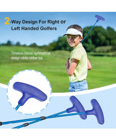 ToVii Adjustable Golf Putter with Nitrile Rubber Top - Left & Right Handed, Sturdy Aluminum Shaft - Blue - Buy Online on GoSupps.com