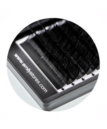 Buy EMILYSTORES Lash Extensions - 0.07mm Thickness B Curl 12mm Length - Natural Looking Individual Rapid Eye Lashes for Eyelash Extensions - Buy Online on GoSupps.com