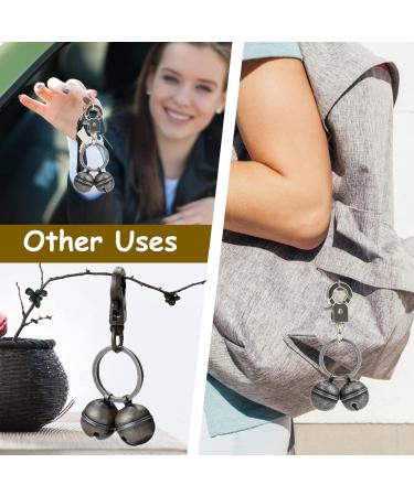 QOCO Extra Loud Cat and Dog Bells for Collar Pet Tracker Bells with Swivel Lobster Clasp Durable Collar Charms Pendant for Cats Dogs Training Harness Brass - Buy Online on GoSupps.com