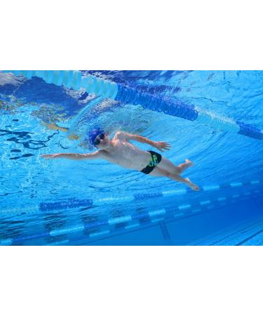 Arena Tracks Junior Anti-Fog Competition Swimming Goggles for Kids - UV Protection 4 Nasal Gaps Silicone Seals - Blue White Fluoyello (36) - Buy Online on GoSupps.com