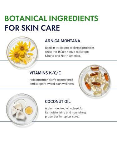 Arnica Bruise Cream Extra Strength for Bruising Swelling & Muscle Discomfort Enriched with Arnica Montana & Vitamins K C & E Plus 9 Plant Compounds Fast Acting Thin Skin Long Lasting 4 Oz - Buy Online on GoSupps.com