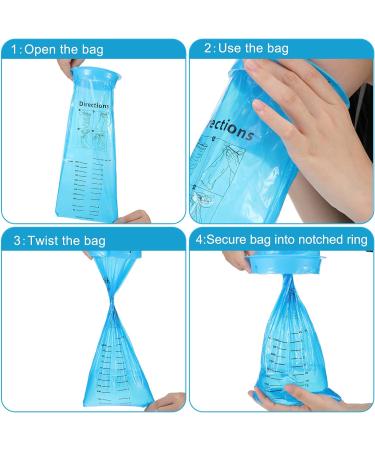 100 Disposable Emesis Bags - 1000ml - Motion Sickness, Travel, Pregnancy - Hospital Grade - Buy Online on GoSupps.com