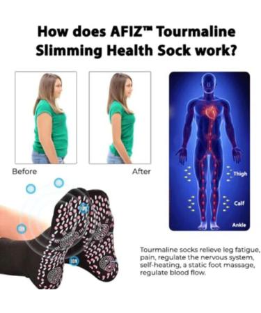3 Pairs of Afiz Tourmaline Health Socks - Magnetic Self-Warming Socks for Weight Loss | Unisex (3 Colors) - Buy Online on GoSupps.com