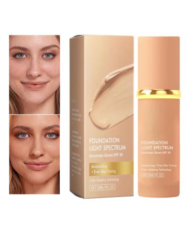 Choin Changing Foundation Color-Changing Makeup | Warm Liquid Cream 30ml | Makeup Base Full Coverage Base All-Day Wear