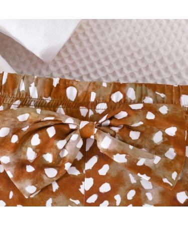 UUAISSO Baby Girls Cow Print Ruffled Long Sleeve Top and Pants Set - 9-12 Months - Buy Online on GoSupps.com