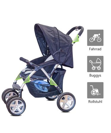 Leboom Reflectors Stroller Set - 4 Universal Safety Reflectors with Velcro for Strollers Buggies and Bicycle Trailers - Buy Online on GoSupps.com