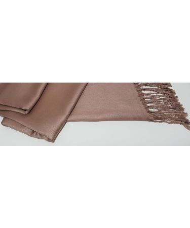 GFM Smooth Shiny Pashmina Style Scarf in Cadbury Brown - L9 - Buy Online on GoSupps.com