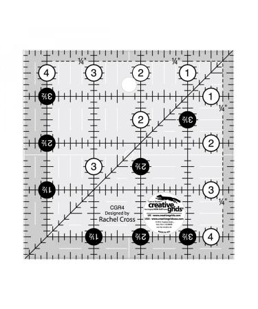 Creative Grids Quilt Ruler 4-1/2in Square - CGR4