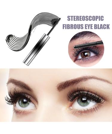 Premnova Mascara Premnova Iron Lash Mascara Iron Wand Mascara Premnova Curling Mascara 3D Curling Eyelash Iron Mascara Natural Thickening Waterproof and Sweatproof Mascara (Black-2Pcs) - Buy Online on GoSupps.com