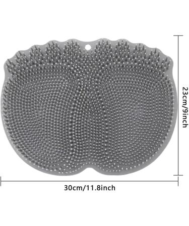 Abbto Foot Scrubber for Shower - Non-Slip Suction Cup Mat for Cleaning & Massaging Feet - Buy Online on GoSupps.com