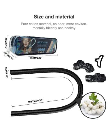 Ailevant Heatless Curling Rod Headband - Long Hair Curler for Natural Waves - Black - Buy Online on GoSupps.com