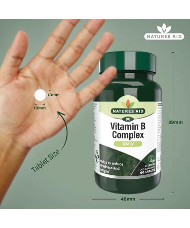 Natures Aid Vegan Vitamin B Complex - 90 Tablets | Essential Energy Support - Buy Online on GoSupps.com