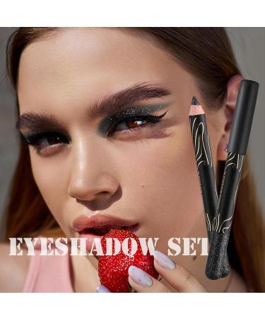 Eyeshadow and Shimmer Eyeshadow Pencil Crayon Waterproof High Pigmented Long Lasting Eye Shadow Cosmetics Sillervan - Buy Online on GoSupps.com
