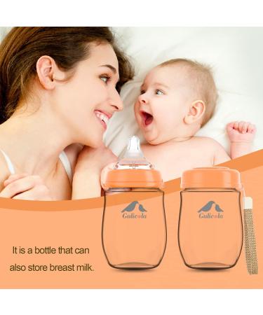 Gulicola PPSU Baby Bottles 9 oz (2 Count) - Anti-Colic, Fast Flow, 6+ Months - Green & White - Buy Online on GoSupps.com