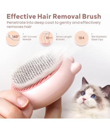Baytion Self Cleaning Slicker Pet Brush for Cats and Dogs - Grooming Tool for Undercoat Mats, Tangled Hair, and Shed Fur - Buy Online on GoSupps.com