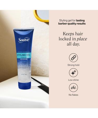 Suave Hair Gel Barber Essentials Styling Gel for Men - 9 Oz. - Buy Online on GoSupps.com