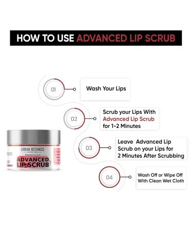 UrbanBotanics Advanced Lip Scrub Balm - Brightening Dark Lips Treatment for Men & Women - 40g Lip Care for Smokers Dry and Chapped Lips - Buy Online on GoSupps.com