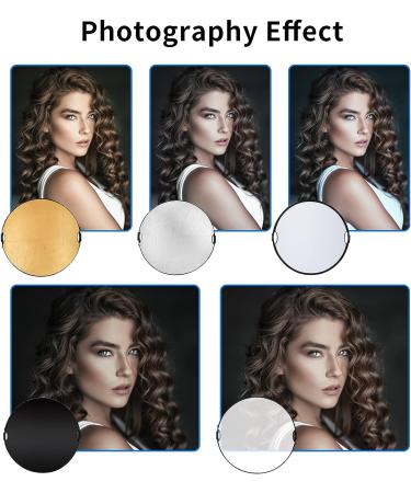 Selens 32in 5-in-1 Light Reflector Holder Stand Kit with Boom Arm - Studio Lighting Essentials - Buy Online on GoSupps.com