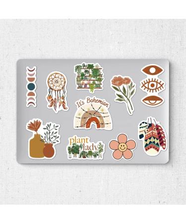 Anerza 200 PCS Boho Vinyl Waterproof Stickers - Cute Aesthetic Plant Sticker Packs for Water Bottles, Laptop, Journal - Small Business and Scrapbook Supplies for Adults and Teens - Buy Online on GoSupps.com