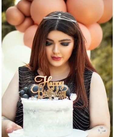 Wecoe Silver Crown for Women - Rhinestone Tiara for Birthday Girls, Princess Queen Fairy Crown - Perfect Wedding Hair Accessory and Mother's Day Gift - Buy Online on GoSupps.com