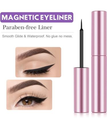 SENSIVO_GER magnetic eyelashes with eyeliner (10pcs) False Eyelashes Natural Look False Lashes Magnetic Lashes Eye Lashes Sets Pack Fake Eyelashes Magnetic Lashes Multipack False Eye Lashes - Buy Online on GoSupps.com