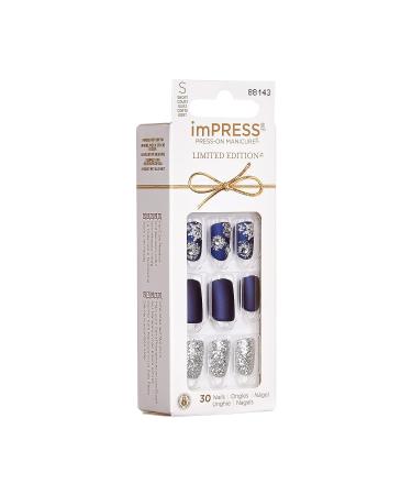 imPRESS Holiday Limited Edition Blue Press-On Nails - Feeling Pine - Buy Online on GoSupps.com