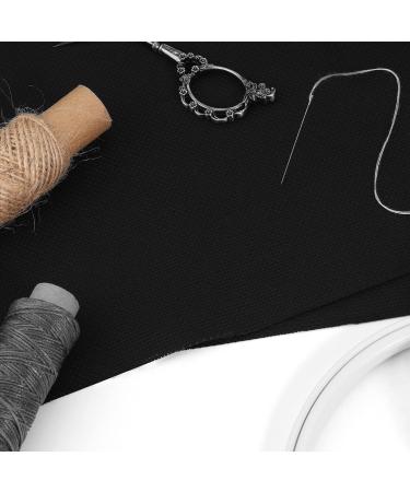 Caydo 18 Count Black Aida Cloth for Handmade Cross Stitch - 39 x 60 inch - Buy Online on GoSupps.com