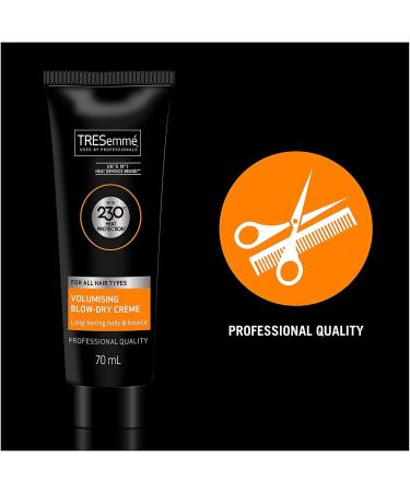 TRESemme Volumising Blow Dry Cream All Hair Types 6x 70ml Professional Quality - Up to 230C Heat Protection - Buy Online on GoSupps.com