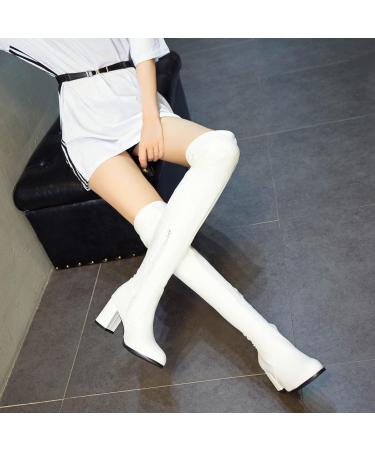 Overknee Boots for Women - Sexy Stretch High Block Heel Sock Boots - Elegant & Comfortable Winter Footwear - Size 35 EU - Buy Online on GoSupps.com