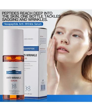 S rum Visage Anti- ge Raffermissant S rum Raffermissant pour le Visage aux 6 Peptides Anti-Wrinkle Serum Soin Visage et Contour des Yeux Soin Hydratant Anti- ge Pour Tous Types de Peaux - Buy Online on GoSupps.com