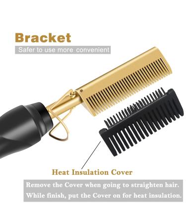 Portable Electric Hot Comb Hair Straightener | Anti-Scald Beard & Hair Styling Tool - Buy Online on GoSupps.com