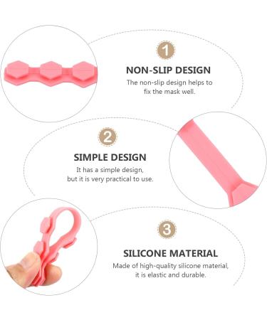 Healeeved 30 pcs Mask Hook Silicone Earrings - Black Lanyard & Face Cover Ear Extensions (1 Pack) - Buy Online on GoSupps.com