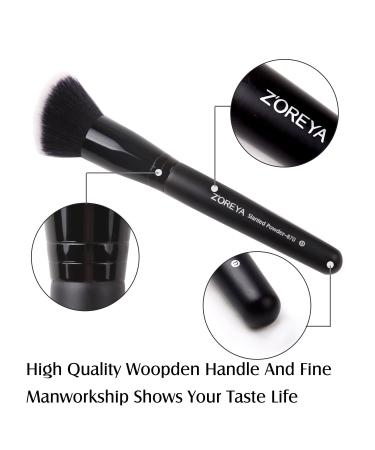 Zoreya 15-Part Make-Up Brush Set with Case | Premium Blending Powder Blush and Concealer Brushes - Perfect for Eye Cosmetics & Daily Makeup - Buy Online on GoSupps.com