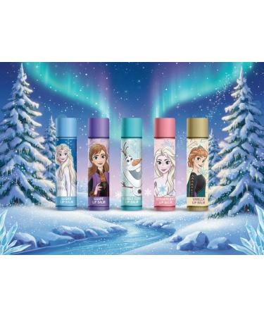 Disney Frozen Lip Balm Set for Kids 5-Pack Flavored Lip Balms (Sugar Grape Bubble Gum Strawberry Vanilla) Featuring Elsa Anna & Olaf Moisturizing Lip Care Gift Set for Girls - Buy Online on GoSupps.com