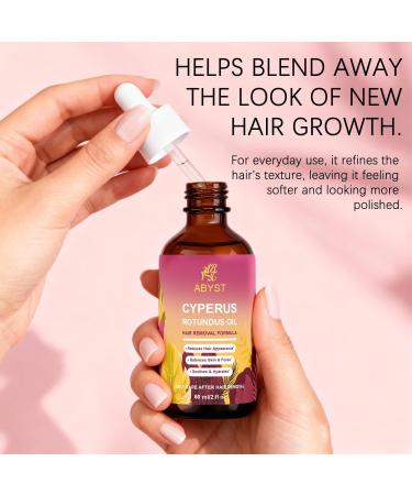 WOJJ Cyperus Rotundus Oil for Natural Hair Reduction 60ml Hair Inhibiting Oil with Jojoba & Rosehip Soothing and Moisturizing Body Oil for All Skin Types (1) - Buy Online on GoSupps.com