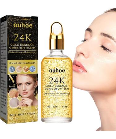  Bexdug 24K Gold Essence for Face 24K Pure Gold Serum for Face Golden Facial Serum for Face Line Day and Night Reactivates Young Skin - Buy Online on GoSupps.com