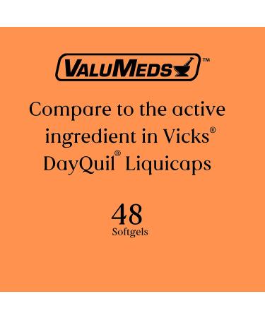 ValuMeds Non-Drowsy Cold & Flu Softgels - Multi-Symptom Relief (48 ct) - Buy Online on GoSupps.com
