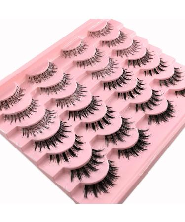 14 Pairs Manga Lashes - Natural Look Anime False Eyelashes 7 Styles Mixed Wispy Cosplay Lashes for a Stunning Doll Appearance - Buy Online on GoSupps.com