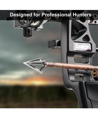 Aimdor Hunting Broadheads 100/125 Grain Stainless Steel 12pcs for Crossbow & Compound Bow - Buy Online on GoSupps.com