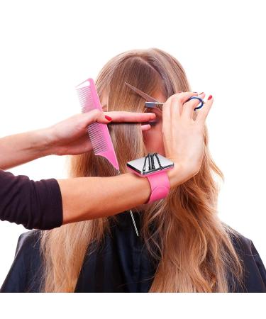 7-Piece Hair Braiding Tools Set - Magnetic Pin Wristband, Stainless Steel Rat Tail Comb, Alligator Sectioning Hair Clips - Pink Braid Maker Kit - Buy Online on GoSupps.com