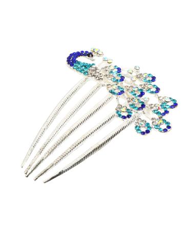 MAGICLULU Diamond Phoenix Hair Comb Flower Girl Barrette Rhinestone Hair Accessories Flower Girl Hair Accessories for Wedding Rhinestone Hair Comb Bridal Crystal Bridesmaid Vintage Alloy